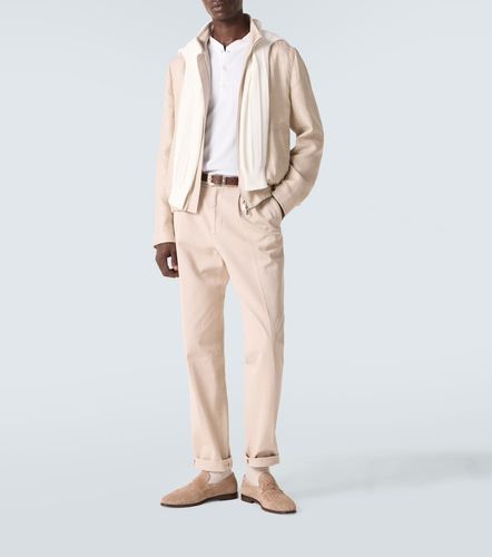 Top Henley en coton et soie - Brunello Cucinelli - Modalova