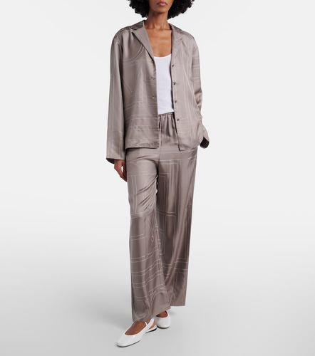 Pantalon de pyjama en sergé de soie - Toteme - Modalova