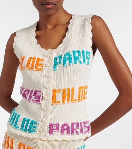 Chloé Top en coton - Chloe - Modalova