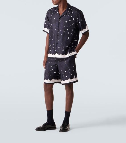 Short en twill de soie à fleurs - Givenchy - Modalova