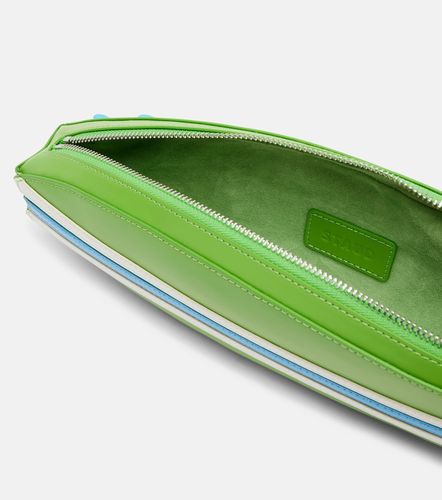 Pochette Surfboard en cuir à rayures - Staud - Modalova