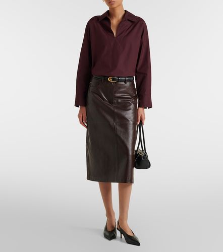 S Max Mara Jupe midi en cuir - 'S Max Mara - Modalova
