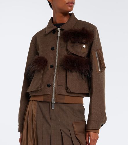 Sacai Veste blouson en laine - Sacai - Modalova