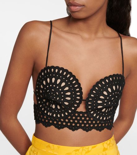 Top raccourci à broderies anglaises - Stella McCartney - Modalova