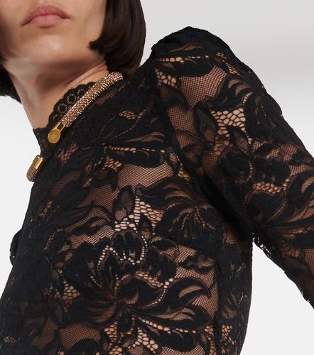 Rabanne Top en dentelle à fleurs - Rabanne - Modalova