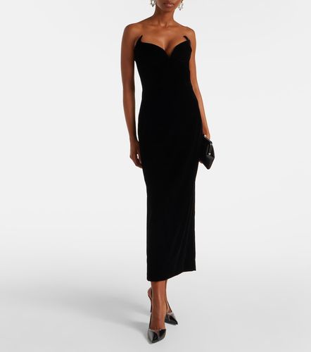 Mugler Robe bustier en velours - Mugler - Modalova