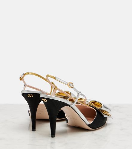 Escarpins sling-back Bowow 85 en moiré - Valentino Garavani - Modalova