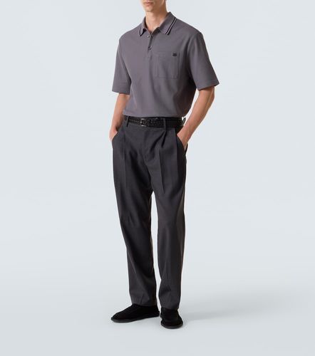 Polo DG brodé en coton - Dolce&Gabbana - Modalova