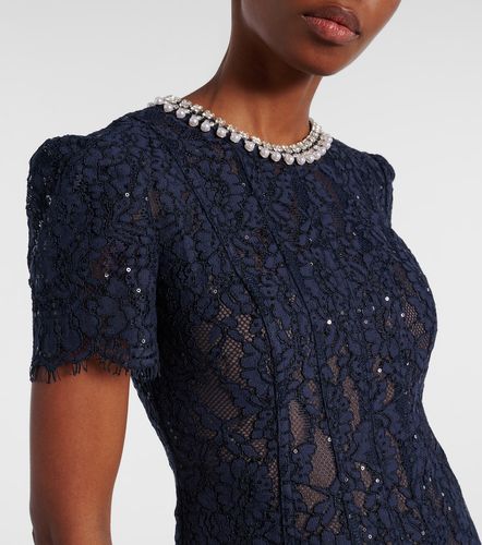 Robe midi en dentelle à ornements - Self-Portrait - Modalova