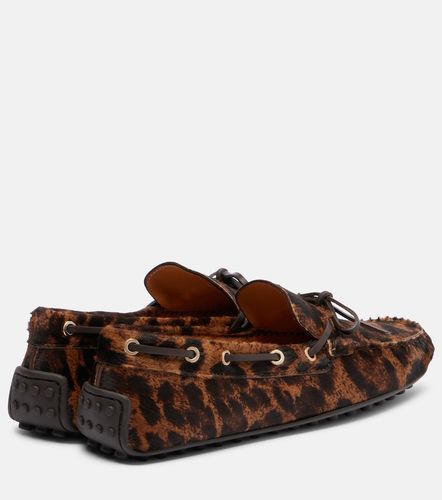 Chaussures bateau Gommino en cuir façon poulain - Tod's - Modalova