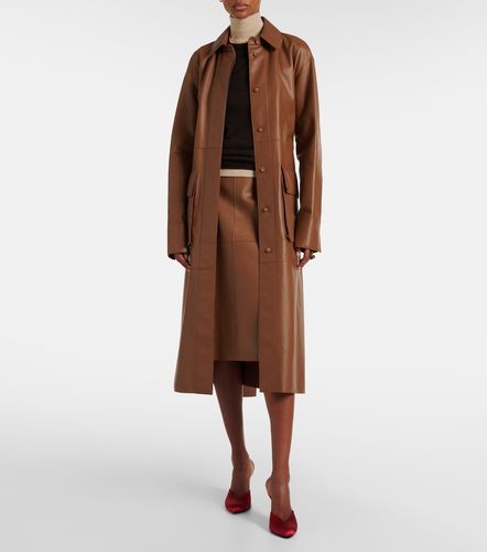Joseph Manteau Okabe en cuir - Joseph - Modalova