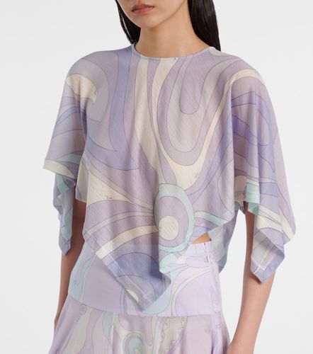 Top raccourci Orchidee en laine mélangée - Pucci - Modalova