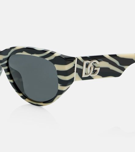 Lunettes de soleil œil-de-chat DG Crossed - Dolce&Gabbana - Modalova