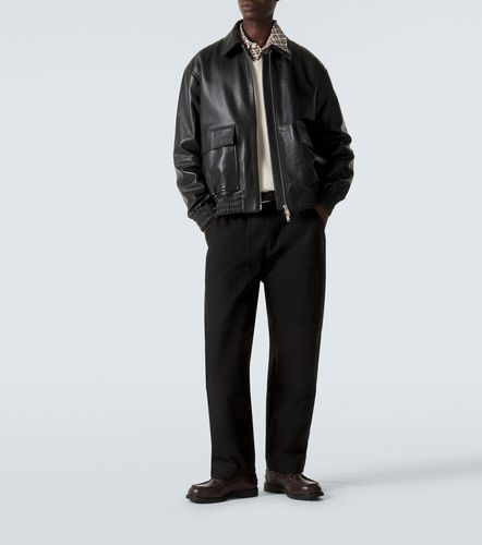Veste blouson Piston en cuir - Studio Nicholson - Modalova