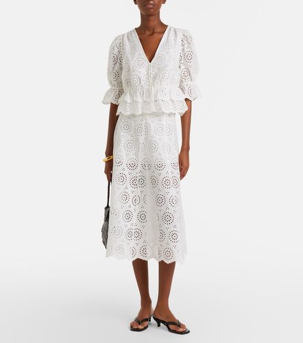 Frame Jupe midi The Deco en coton - Frame - Modalova