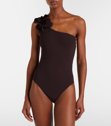 Maillot de bain asymétrique Tess à appliqués floraux - Karla Colletto - Modalova