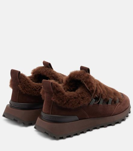 Baskets Monili en daim et shearling - Brunello Cucinelli - Modalova