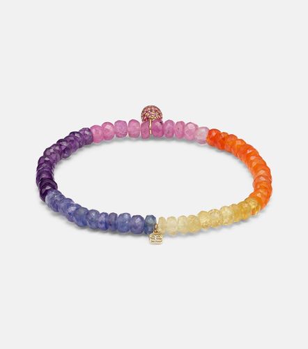 Bracelet Ice Cream Cone en or 14 ct et saphirs - Sydney Evan - Modalova