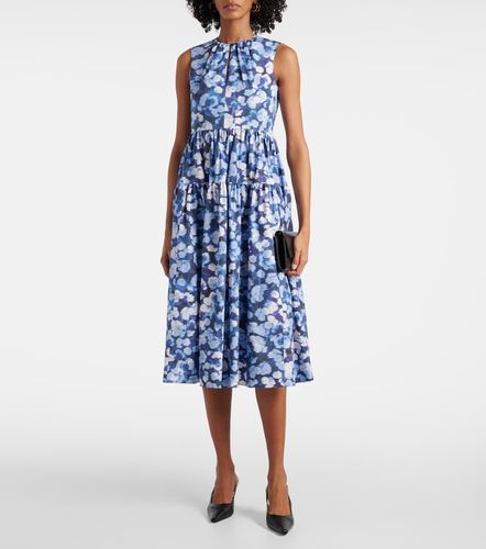 Robe de cocktail en coton à fleurs - Erdem - Modalova