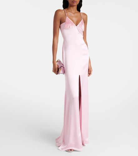 Robe longue en satin à sequins - David Koma - Modalova