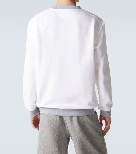 Sweat-shirt en coton et lin imprimé - Brunello Cucinelli - Modalova