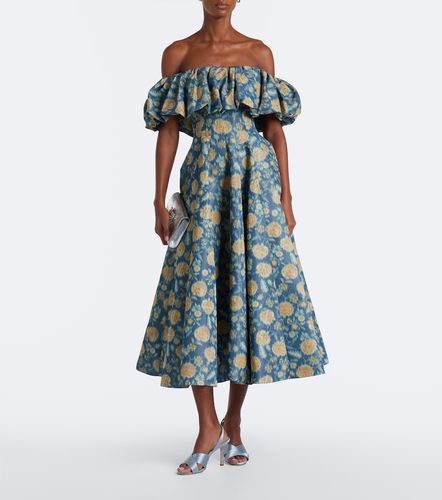 Robe midi Freesia à fleurs - Markarian - Modalova