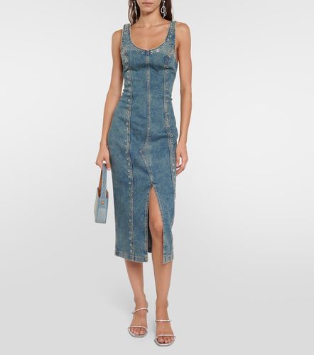 Robe midi en jean à ornements - Blumarine - Modalova