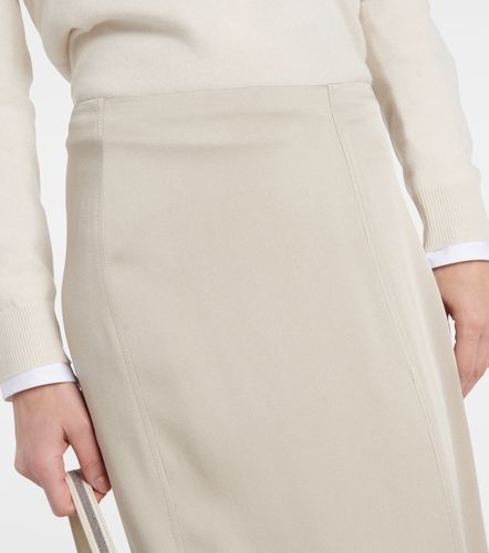 Jupe longue en satin - Brunello Cucinelli - Modalova