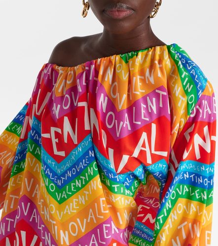 Valentino Robe Chevron 24 en soie - Valentino - Modalova