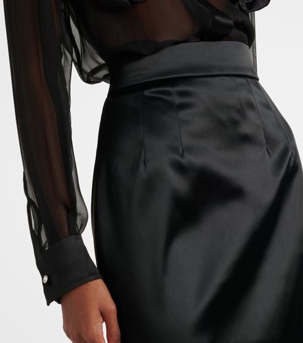 Jupe crayon à taille haute en satin - Dolce&Gabbana - Modalova
