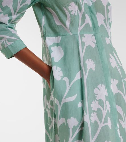 Robe chemise en coton à fleurs - Juliet Dunn - Modalova
