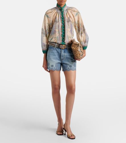 Short Long Hang en coton à broderies anglaises - Frame - Modalova