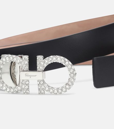 Ceinture Gancini en cuir à ornements - Ferragamo - Modalova