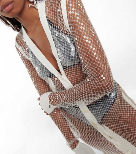 Robe midi en résille à sequins - Jean Paul Gaultier - Modalova