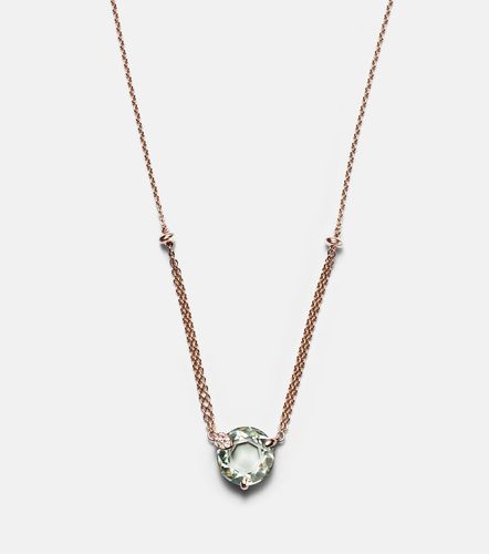 Collier en or rose 18 ct, quartz prase et diamants - Bucherer Fine Jewellery - Modalova