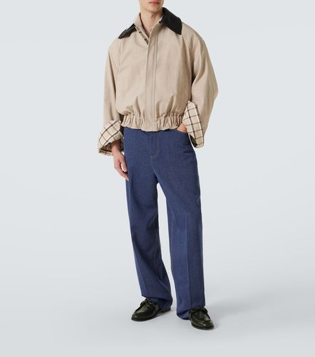 Blouson en cuir intrecciato - Bottega Veneta - Modalova