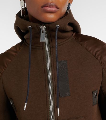 Sweat à capuche en coton mélangé - Sacai - Modalova