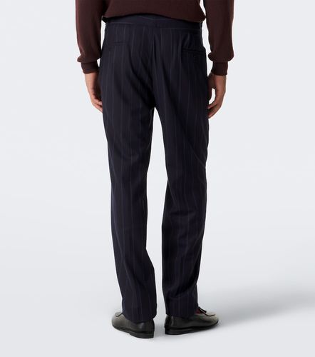 Pantalon droit en laine vierge à rayures - Rubinacci - Modalova