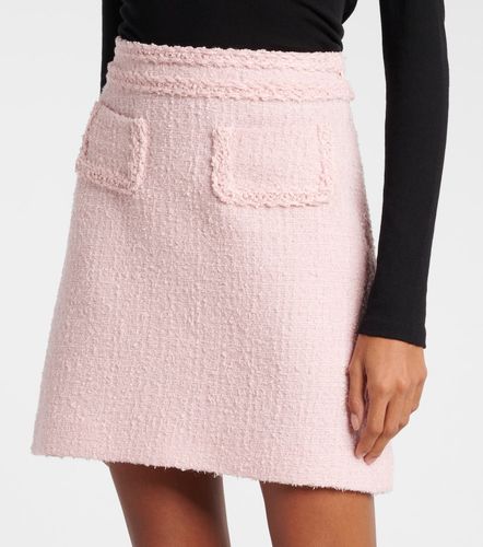 Mini-jupe taille haute en laine mélangée - Giambattista Valli - Modalova