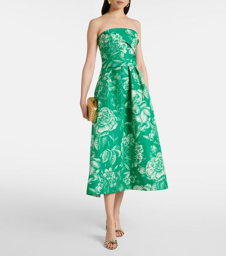 Robe longue en soie - Monique Lhuillier - Modalova