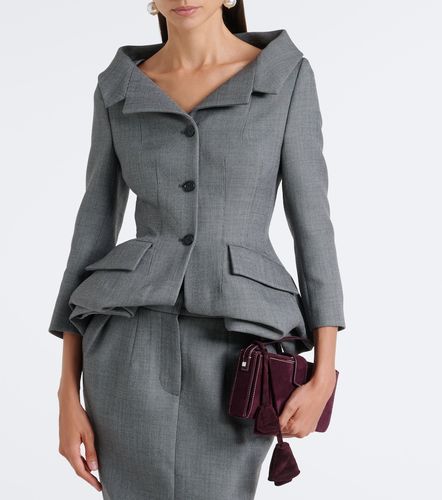 Blazer à basques en laine vierge - Magda Butrym - Modalova