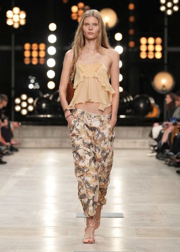 Pantalon cargo Helore imprimé en coton - Isabel Marant - Modalova