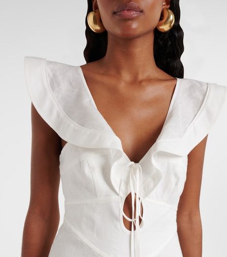 Robe midi Rhiannon en lin - Zimmermann - Modalova