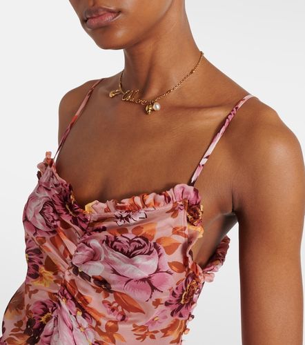Chloé Top en soie à fleurs - Chloe - Modalova