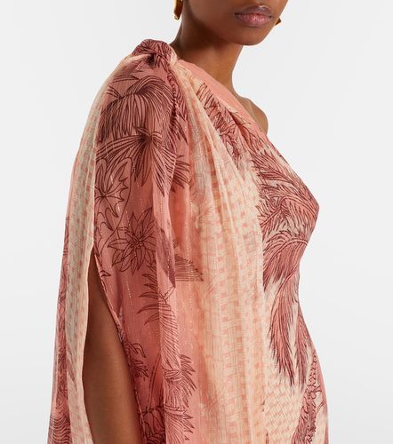 Robe longue imprimée en soie mélangée - Johanna Ortiz - Modalova