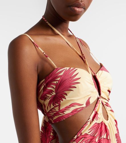 Robe longue en soie imprimée - Johanna Ortiz - Modalova