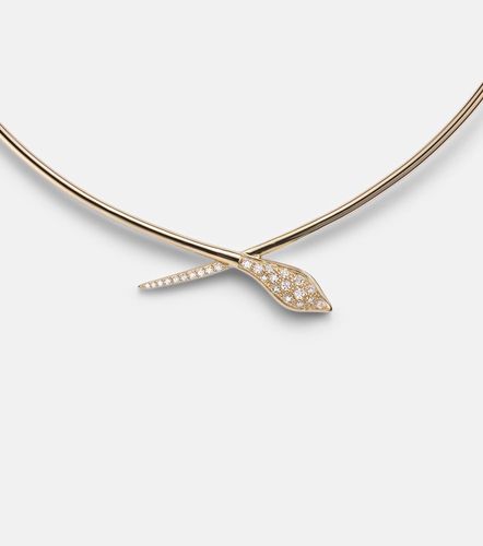 Choker Snake en or 14 ct et diamants - Sydney Evan - Modalova