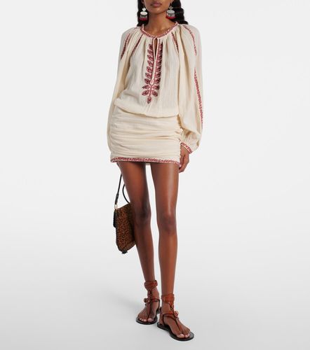 Robe Ludy brodée en coton - Marant Etoile - Modalova
