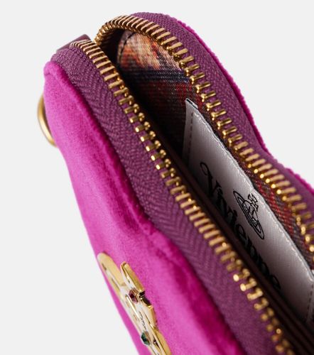 Porte-monnaie Heart en velours à bandoulière - Vivienne Westwood - Modalova