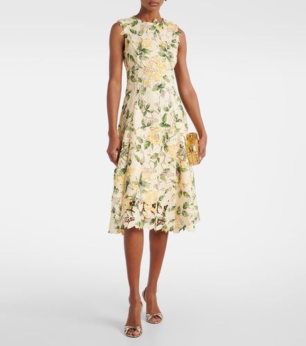 Robe midi imprimée - Oscar de la Renta - Modalova